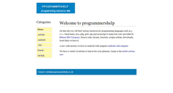 Desktop Screenshot of programmershelp.co.uk